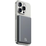 USAMS Inductive Powerbank 5000mAh 20WFast Charge Dark Gray Magsafe 10KCD22001 (US-CD220) - imagine 3