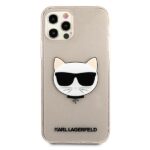 Karl Lagerfeld KLHCP12MCHTUGLGO iPhone 12/12 Pro 6,1" gold hardcase Glitter Choupette - imagine 3