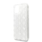 Guess GUHCN58TPESI iPhone 11 Pro silver hard case 4G Peony Glitter - imagine 3