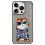 Nimmy case iPhone 16 Pro Max 6.9" gray Glasses Cool Cat