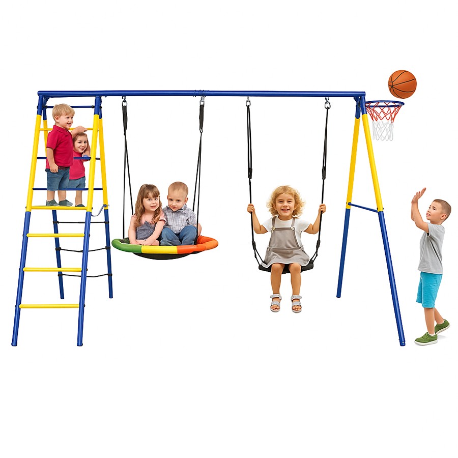 cps-1e05ff1c9a50a78128d7538e60b3d5e7-2025-12-05-14-24-37 Black Forest Frame Swing, Bird's Nest + Swing + Ladders + Basket 271x180x185cm - imagine 1