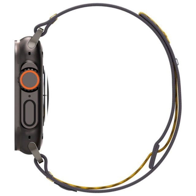 Strap Spigen Athlex Air for Apple Watch6/7/8/9/10/SE/SE3/Ultra1/2/3 (44/45/46/49 mm) gray - imagine 4