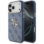 Case Guess 4G Big 4G Classic Logo for iPhone 17 Pro Max blue gold