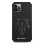 Karl Lagerfeld KLHCP12LPCUIKBK iPhone 12 Pro Max 6,7" black hardcase Karl Ikonik Outline - imagine 3