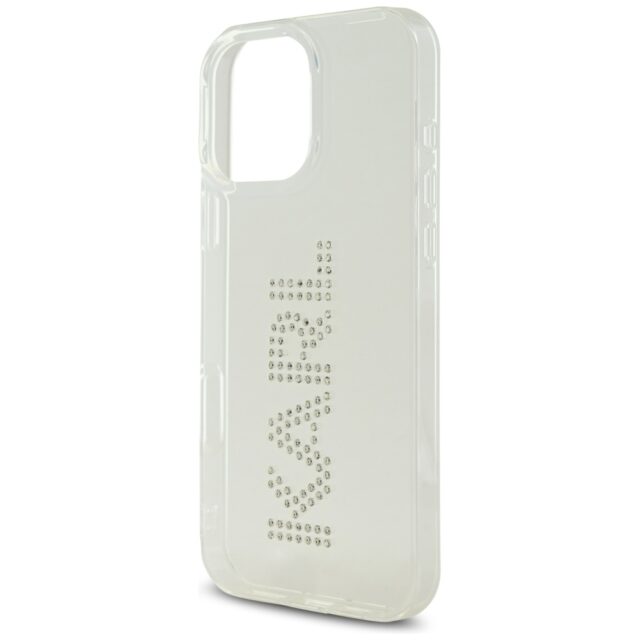 Case Karl Lagerfeld IML Rhinestones Logo for iPhone 16 Pro transparent - imagine 6