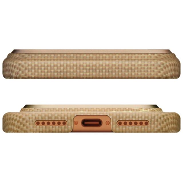 Case PITAKA Ultra-Slim MagSafe fot iPhone 17 Pro Max golden glint - imagine 3