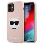 Karl Lagerfeld KLHCP12SSLCHLP iPhone12 mini 5,4" hardcase light pink Silicone Choupette