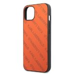 Karl Lagerfeld KLHCP13MPTLO iPhone 13 / 14 / 15 6,1" hardcase orange Perforated Allover - imagine 6
