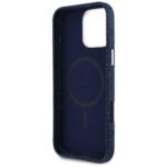 Case Guess Denim Triangle Logo MagSafe for iPhone 16 Pro Max blue - imagine 7