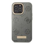 Guess GUHMP13LSAPSTG iPhone 13 Pro / 13 6,1" grey hardcase Peony Logo Plate MagSafe - imagine 3