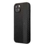 AMG AMHCP13MBLSCA iPhone 13 / 14 / 15 6.1" black hardcase with Carbon Stripe & Embossed design - imagine 2