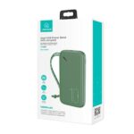 USAMS power bank PB56 10000mAh 2xUSB/USB-C/MicroUSB Fast Charge dark green 10KCD15003 (US-CD150) - imagine 8