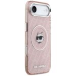 Case Karl Lagerfeld IML Choupette Head   Logo MagSafe for iPhone 17 Air pink - imagine 4