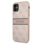 Guess GUHCN614GDPI iPhone 11 6,1"/ Xr pink hardcase 4G Stripe - imagine 2