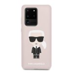 Karl Lagerfeld KLHCS69SLFKPI S20 UltraG988 hardcase pink Silicone Iconic - imagine 5