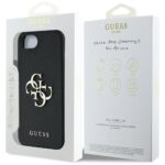 Case Guess Grained Big 4G Logo Small Classic Logo for iPhone 16e black - imagine 8