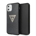 Guess GUHCN61SGTLBK iPhone 11 6,1" / Xr black hard case Glitter Triangle