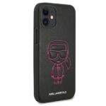Karl Lagerfeld KLHCP12SPCUIKPI iPhone 12 mini 5,4" pink hardcase Karl Ikonik Outline - imagine 4