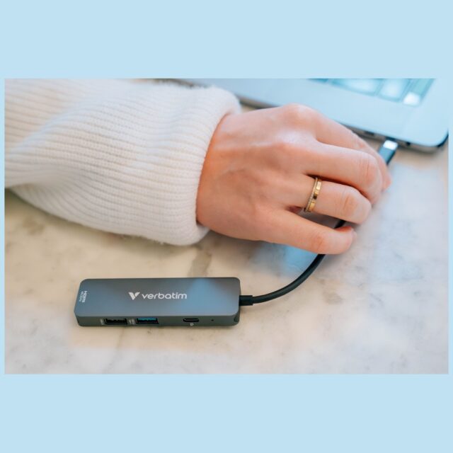 Adapter Hub Verbatim USB-C/HDMI/USB-A 3.2/USB-A 2.0 aluminum 32155 - imagine 10