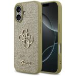 Case Guess Fixed Glitter Big 4G for iPhone 17 gold