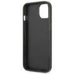 Guess GUHCP13SPSATLK iPhone 13 mini 5,4" black hardcase SaffianoTriangle Logo - imagine 7