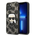 Karl Lagerfeld KLHCP13MPMNIKBK iPhone 13/ 14 / 15 6,1" hardcase black Monogram Ikonik Patch