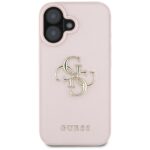 Case Guess Grained Big 4G Logo Small Classic Logo for iPhone 16 pink - imagine 3