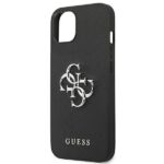 Guess GUHCP13SSA4GSBK iPhone 13 mini 5,4"black hardcase Saffiano 4G Metal Logo - imagine 6