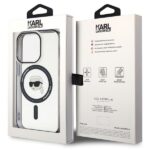 Karl Lagerfeld KLHMP15LHKHNOTK iPhone 15 Pro 6.1" transparent hardcase IML Karl`s Head MagSafe - imagine 8