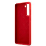 Guess GUHCS21MLSLMGRE S21+ G996 red hardcase Silicone Script Metal Logo - imagine 7