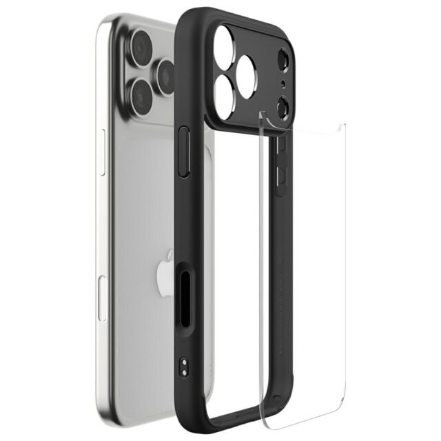 Case Spigen Ultra Hybrid for Apple iPhone 17 Pro Max black - imagine 7