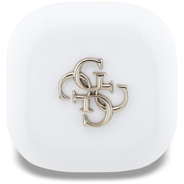 TWS Guess 4G Metal Logo headphones white - imagine 2