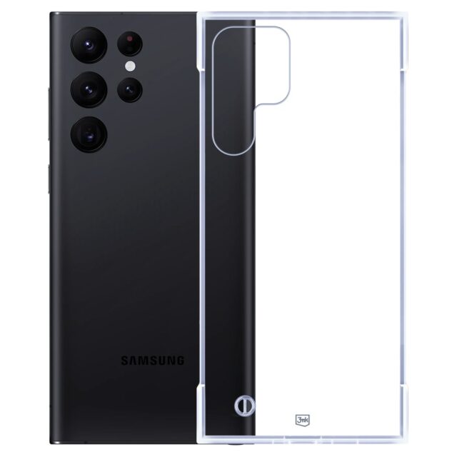 3MK Just20g Clear Case for Samsung Galaxy S22 Ultra 5G - imagine 4