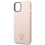 Guess GUHCP14MSLTGP iPhone 14 Plus/ 15 Plus 6.7" pink hardcase Silicone Triangle - imagine 6