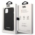 Karl Lagerfeld KLHCP14SG2ELK iPhone 14/ 15 / 13 6,1" hardcase black Glitter Plaque Logo - imagine 8