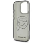 Case Karl Lagerfeld IML Rhinestones Karl Head for iPhone 16 Pro black - imagine 7
