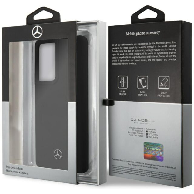 Mercedes MEHCS21LSILBK S21 Ultra G998 black hardcase Silicone Line - imagine 8