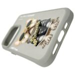 Nimmy case iPhone 15 Pro 6.1" gray Glasses Cool Dog - imagine 6