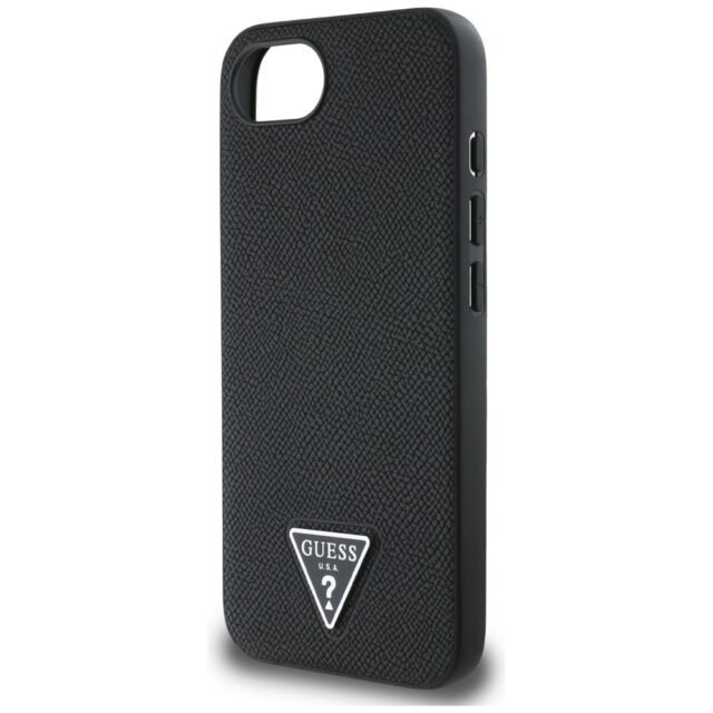 Case Guess Grained Triangle MagSafe for iPhone 16e black - imagine 6