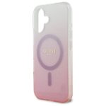 Guess GUHMP16MHGRCELP iPhone 16 Plus 6.7" pink hardcase IML Glitter Gradient MagSafe - imagine 6