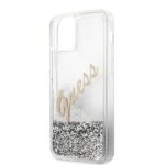 Guess GUHCP12MGLVSSI iPhone 12/12 Pro 6,1" silver hardcase Glitter Vintage Script - imagine 7