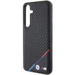 Case BMW BMHMS24M23PUDTK S24+ S926 black hardcase Carbon Tricolor Line MagSafe - imagine 6