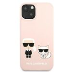 Karl Lagerfeld KLHCP13SSSKCI iPhone 13 mini 5,4" hardcase light pink Silicone Karl & Cho - imagine 3