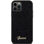 Guess GUHCP12MPMSDGSK iPhone 12/12 Pro 6.1" black hardcase Disco Metal Script - imagine 3