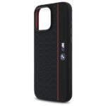 BMW BMHMP16X23SHER iPhone 16 Pro Max 6.9" black hardcase Silicone Hexagon Red Line MagSaf - imagine 6