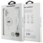 Karl Lagerfeld KLHMP16SHCKHNT iPhone 16 6.1" hardcase transparent Crossbody IML Karl Head Magsafe - imagine 7
