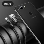 USAMS Braided Rotating Cable U60 2A microUSB black 1m SJ478USB01 (US-SJ478) - imagine 9