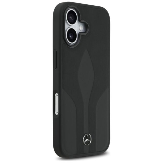 Case Mercedes Leather The Move MagSafe for iPhone 17 black - imagine 4