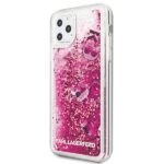 Karl Lagerfeld KLHCN65ROPI iPhone 11 Pro Max rosegold hard case Glitter - imagine 2