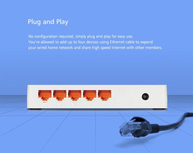 Totolink S505G | Switch | 5x RJ45 1000Mb/s Gigabit, Desktop - imagine 9